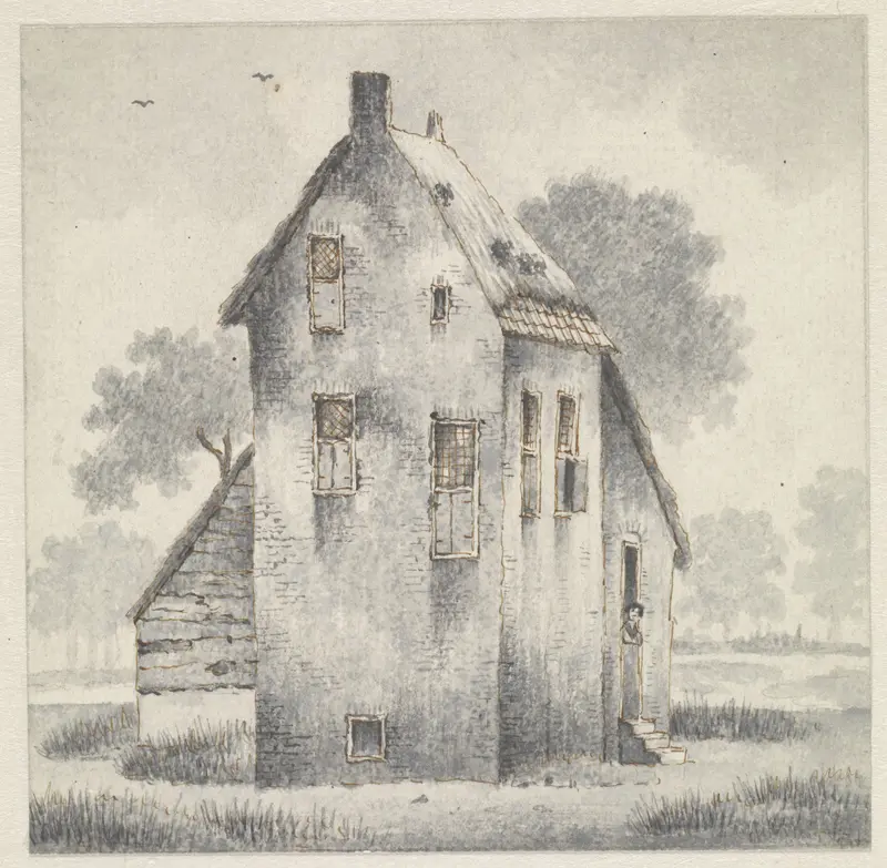 Hoge huis te Zoelmond, in de Betuwe Wall Art by Evert Doublet - High-Resolution Digital Print