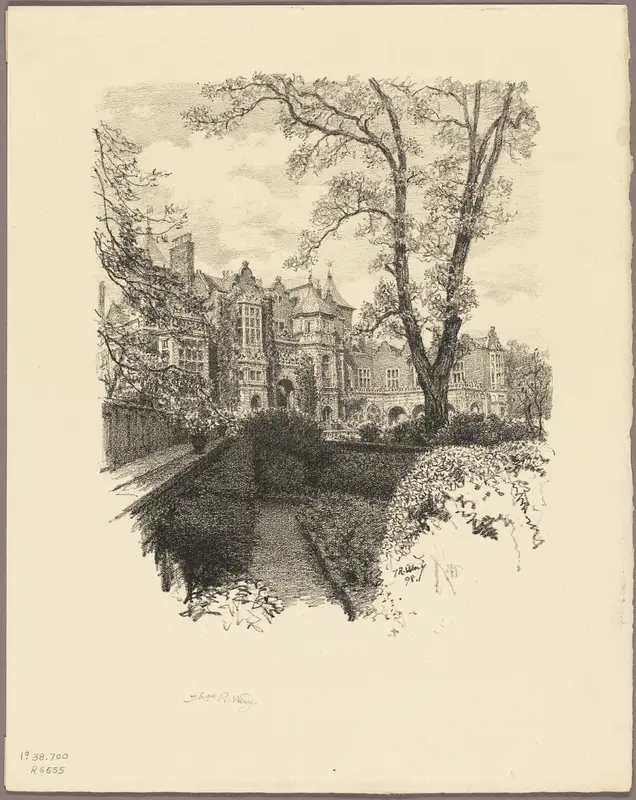 Holland House Wall Art by Thomas Robert Way - High-Resolution Digital Print