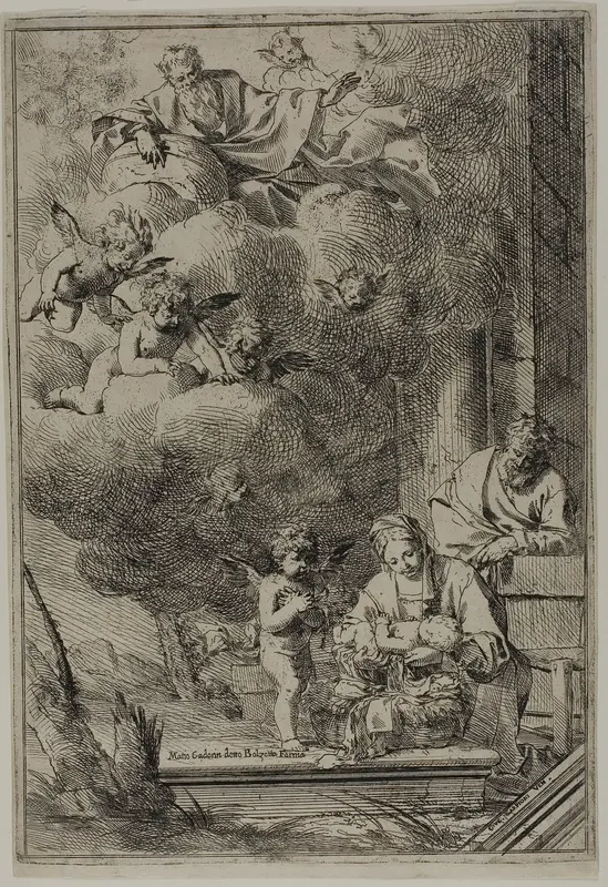 Holy Family Wall Art by Giulio Carpioni - High-Resolution Digital Print