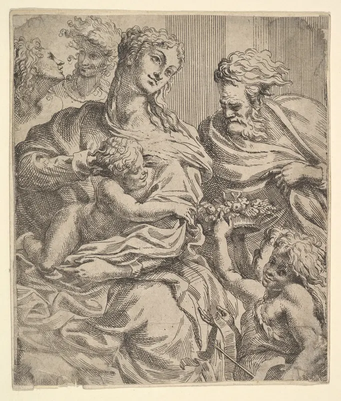 Holy Family Wall Art by Anonymous, Italian, 17th century - High-Resolution Digital Print