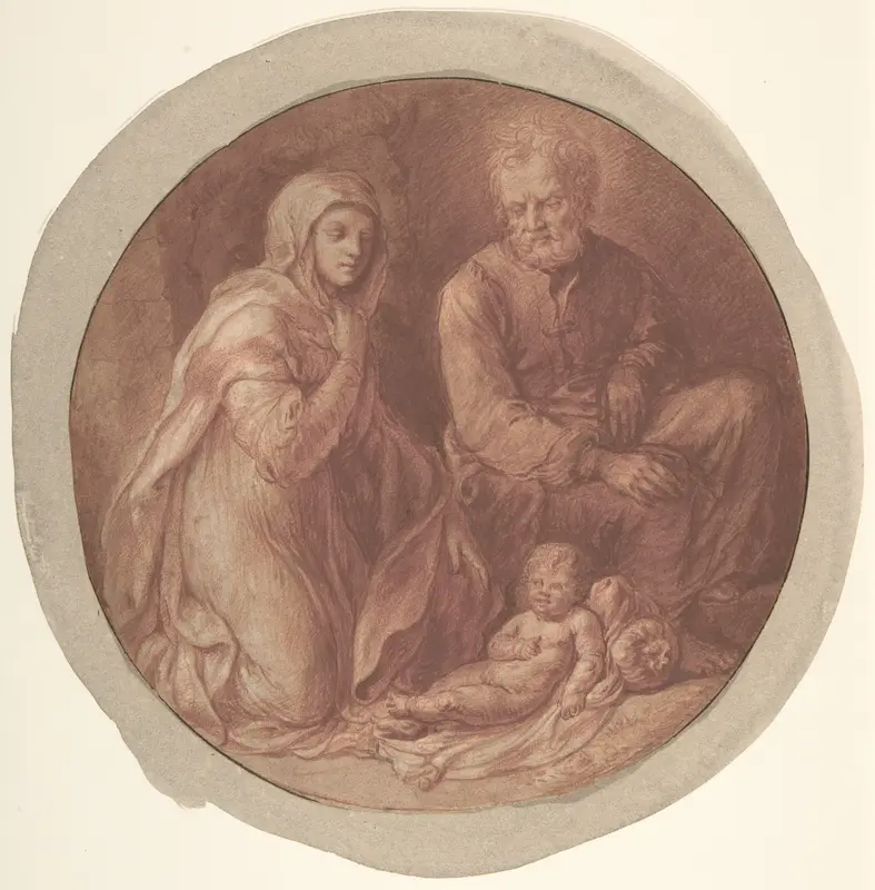 Holy Family in the Stable Wall Art by Govert Flinck - High-Resolution Digital Print
