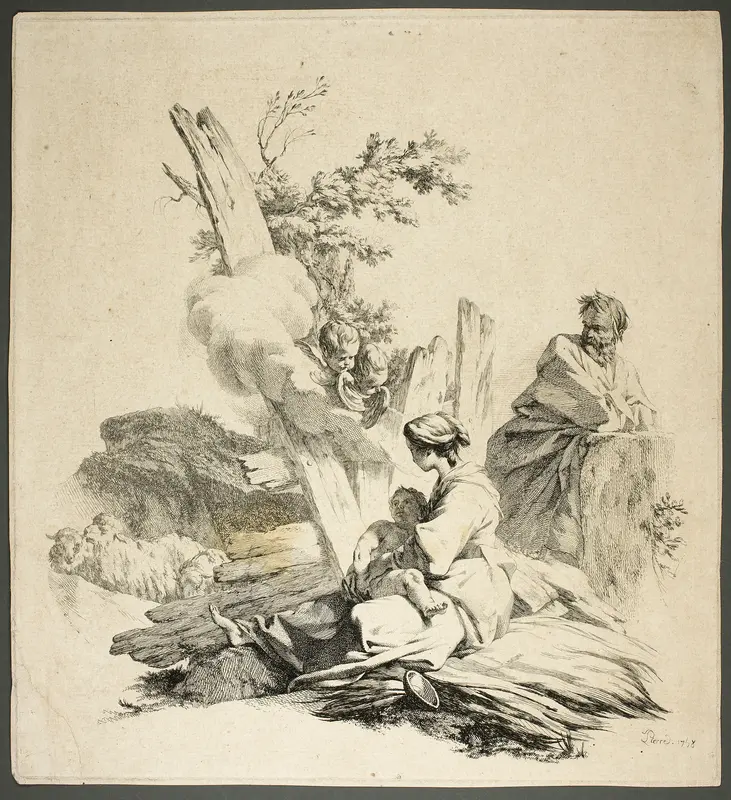 Holy Family with Angels