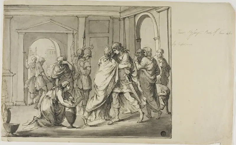 Homer's Odyssey Wall Art by Giovanni Battista Cipriani - High-Resolution Digital Print
