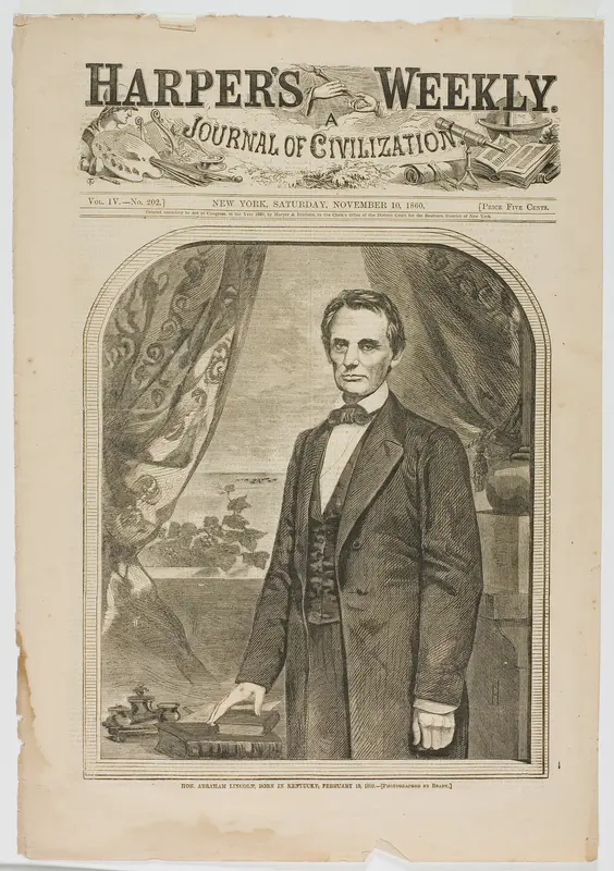 Hon. Abraham Lincoln, Born in Kentucky, February 12, 1809