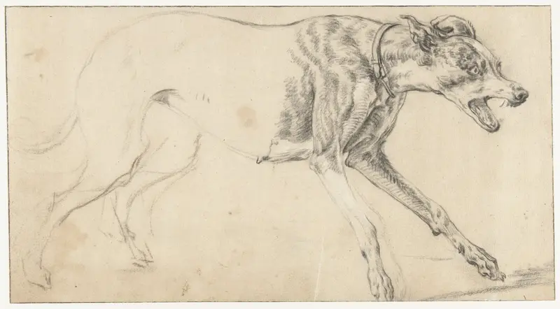 Hond in snelle loop Wall Art by Ludolf de Jongh - High-Resolution Digital Print