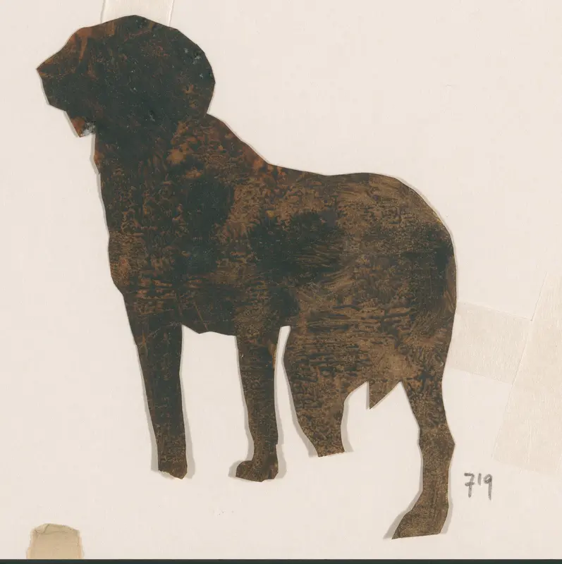 Hond (uitgeknipt) Wall Art by Johannes Tavenraat - High-Resolution Digital Print