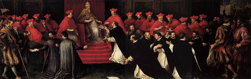Honorius III Approving the Rule of St Dominic in 1216 Wall Art by Leandro Bassano - High-Resolution Digital Print