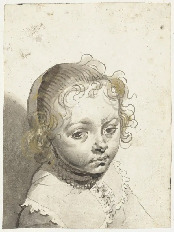 Hoofd van een blond kind Wall Art by Gerard ter Borch (I) - High-Resolution Digital Print