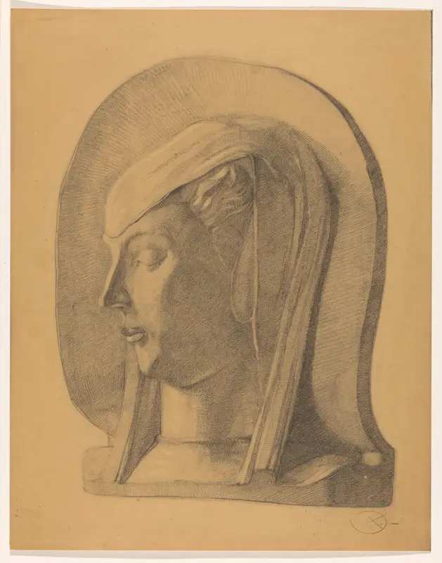 Hoofd van een gesluierde vrouw Wall Art by Unknown - High-Resolution Digital Print