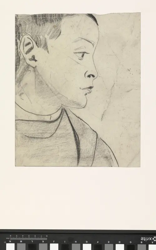 Hoofd van een jongen, in profiel naar rechts Wall Art by Carel Adolph Lion Cachet - High-Resolution Digital Print