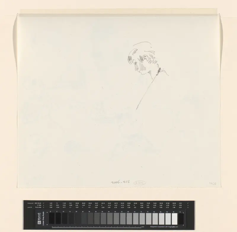 Hoofd van een klant bij een kapper Wall Art by Theo Kurpershoek - High-Resolution Digital Print