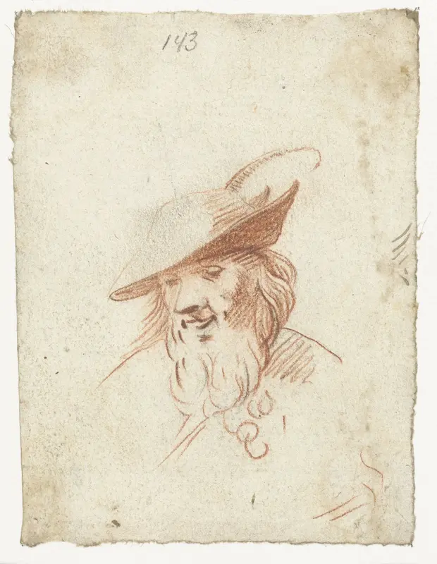 Hoofd van een man Wall Art by Moses ter Borch - High-Resolution Digital Print