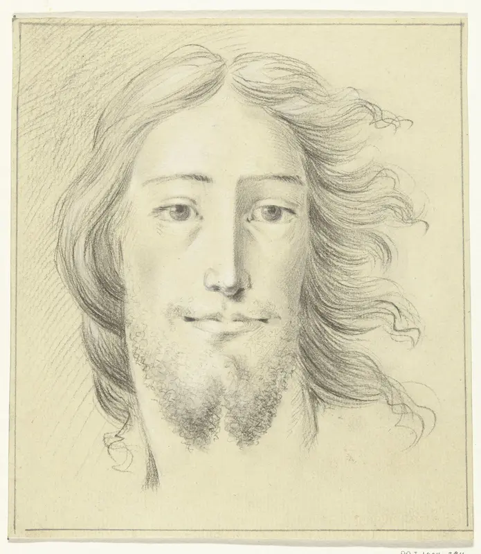 Hoofd van een man (Christus?) Wall Art by Jean Bernard - High-Resolution Digital Print