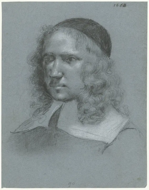 Hoofd van een man met een kalot op Wall Art by Moses ter Borch - High-Resolution Digital Print