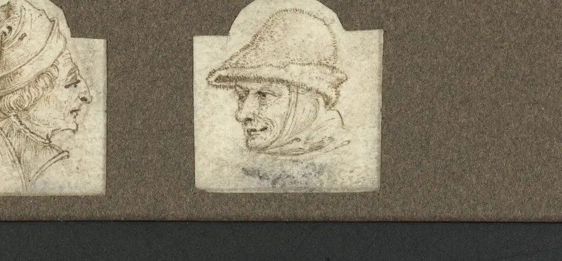 Hoofd van een man met een stoffen hoed Wall Art by Johannes Wierix - High-Resolution Digital Print