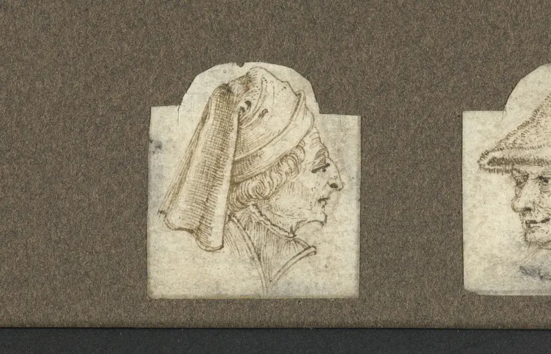 Hoofd van een man met een vilten hoed Wall Art by Johannes Wierix - High-Resolution Digital Print