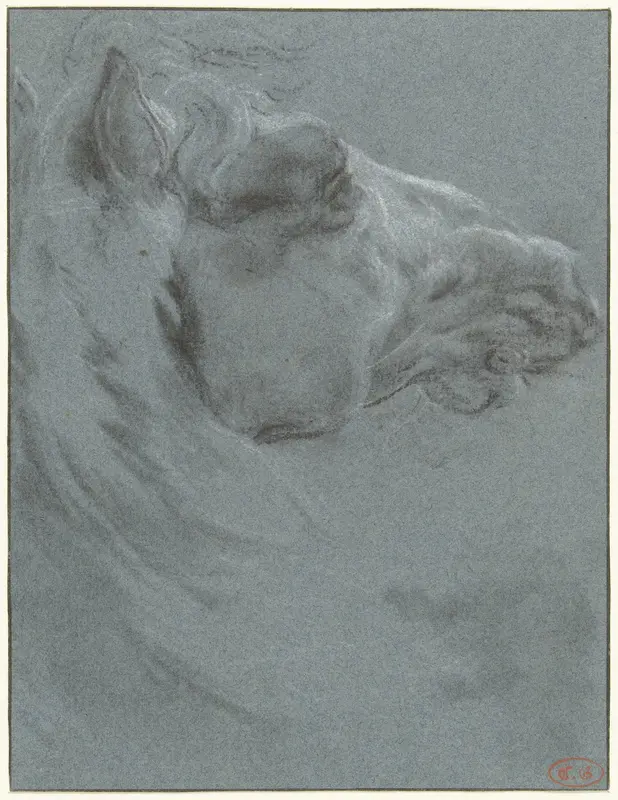 Hoofd van een paard Wall Art by Francesco Giuseppe Casanova - High-Resolution Digital Print