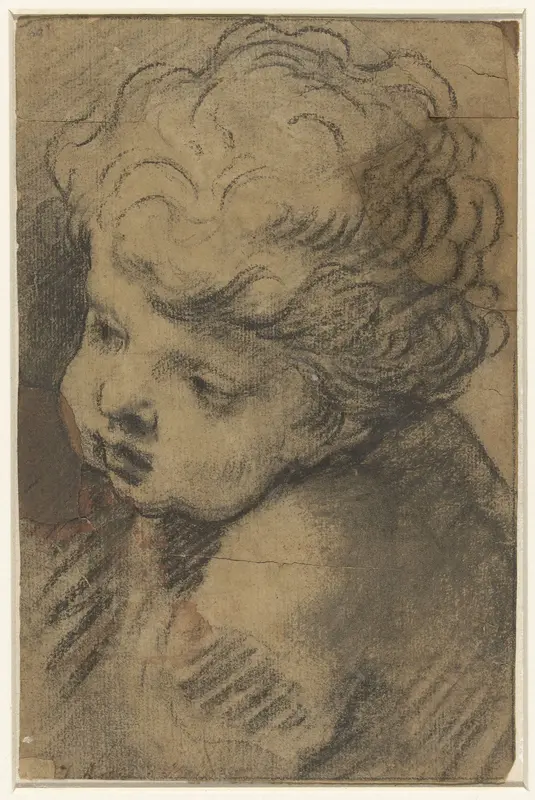 Hoofd van een putto Wall Art by Unknown - High-Resolution Digital Print