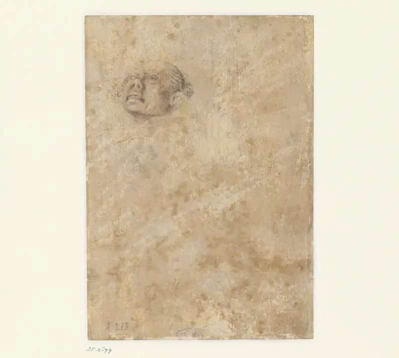 Hoofd van één van de dieven van een kruisiging Wall Art by anonymous - High-Resolution Digital Print