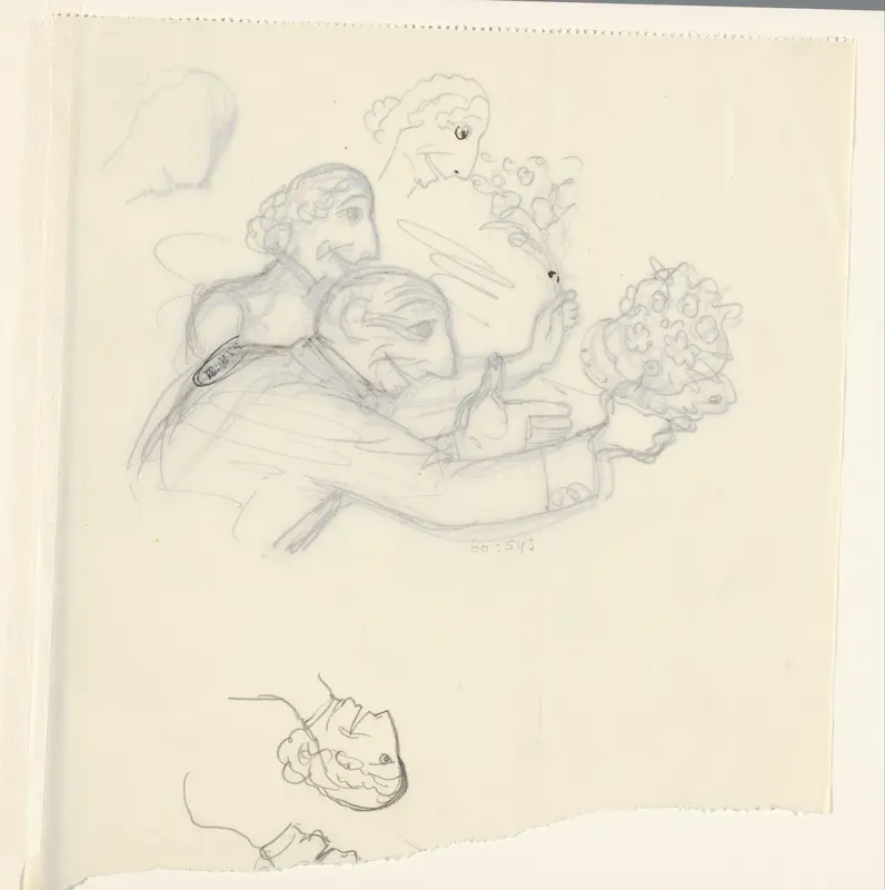 Hoofd van een vrouw, mogelijk An Overtoom Wall Art by Leo Gestel - High-Resolution Digital Print