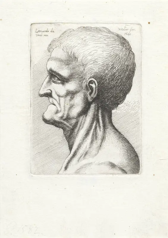 Hoofd van tandenloze oude man, en profil Wall Art by Unknown - High-Resolution Digital Print