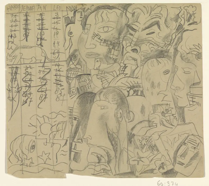 Hoofden en gezichten Wall Art by Leo Gestel - High-Resolution Digital Print