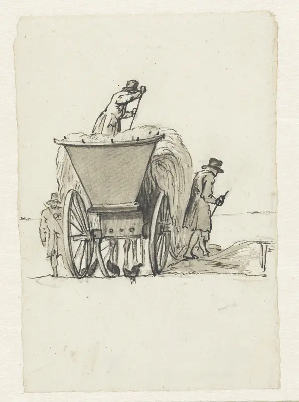 Hooi wordt op een kar geladen Wall Art by Pieter Bartholomeusz. Barbiers - High-Resolution Digital Print
