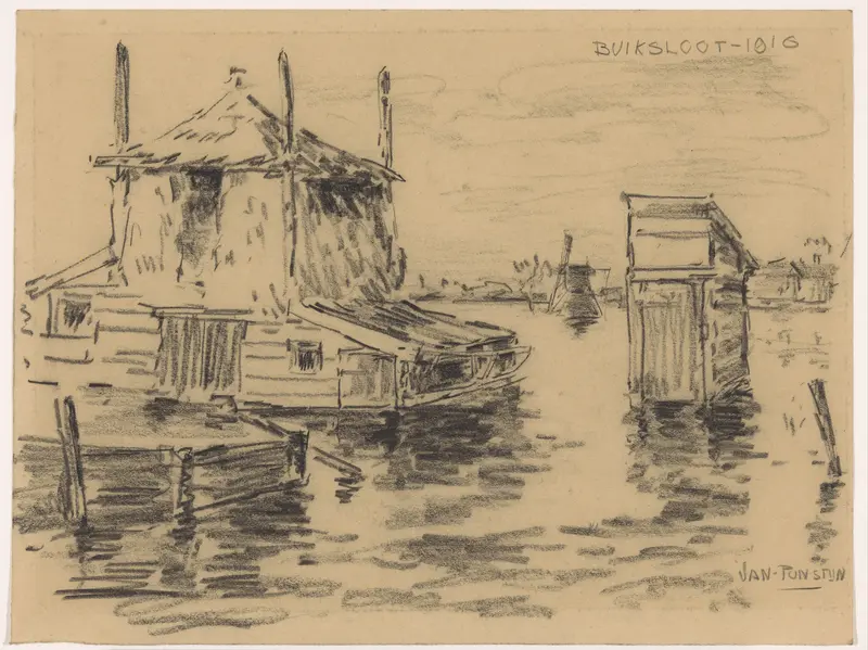 Hooiberg in het water in Buiksloot Wall Art by Unknown - High-Resolution Digital Print