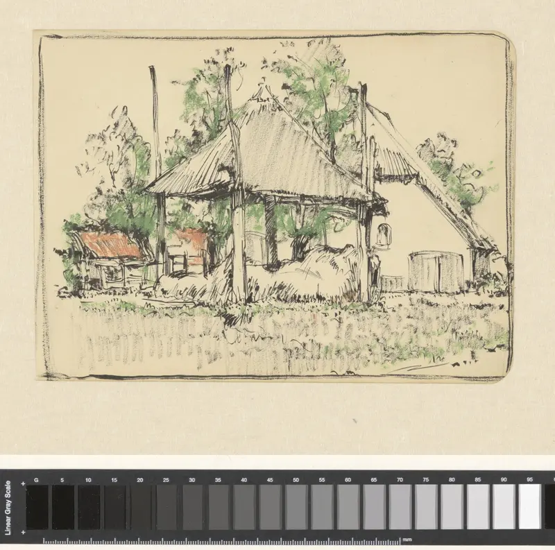 Hooiberg op boerenerf Wall Art by Dick Ket - High-Resolution Digital Print
