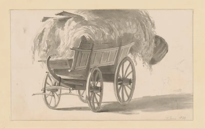 Hooiwagen Wall Art by Hendrik Abraham Klinkhamer - High-Resolution Digital Print