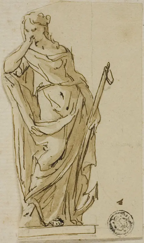Hope: Design for the Unexecuted Monument to the First Duke of Marlborough Wall Art by John Michael Rysbrack - High-Resolution Digital Print