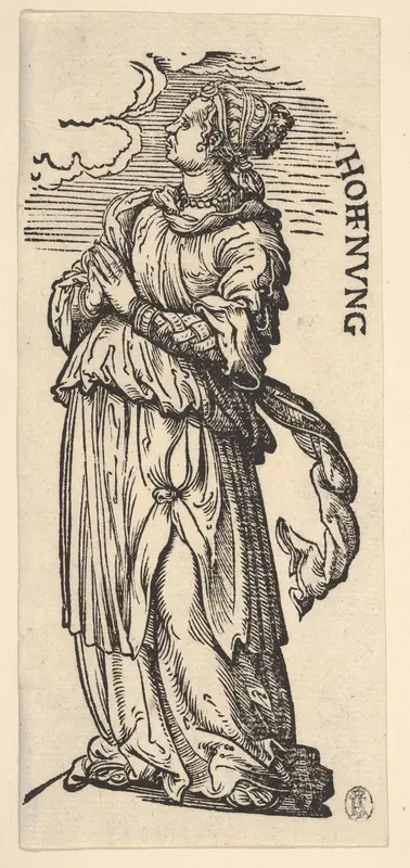Hope (Hoffnung), from "The Seven Virtues" Wall Art by Hans Burgkmair - High-Resolution Digital Print