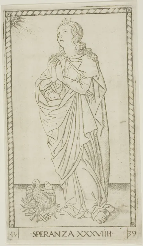 Hope, plate 39 from Genii and Virtues
