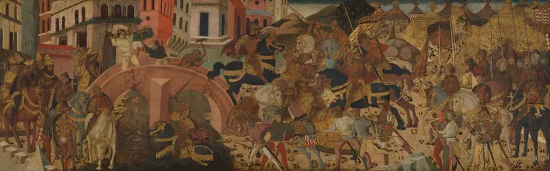 Horatius Cocles verdedigt de Pons Sublitius Wall Art by anonymous - High-Resolution Digital Print