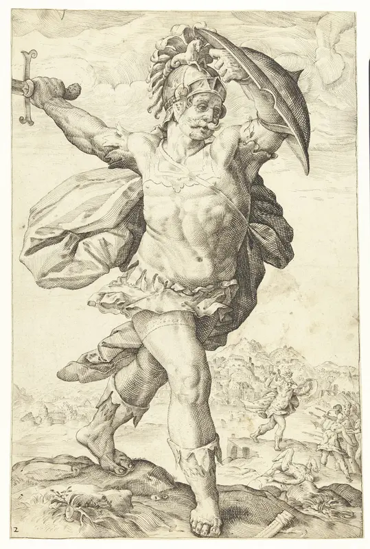 Horatius Cocles Wall Art by Lucas van Haelwech - High-Resolution Digital Print