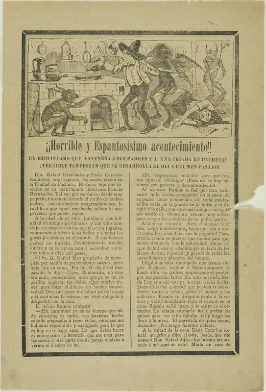 Horrible and Frightening Event! Wall Art by José Guadalupe Posada - High-Resolution Digital Print