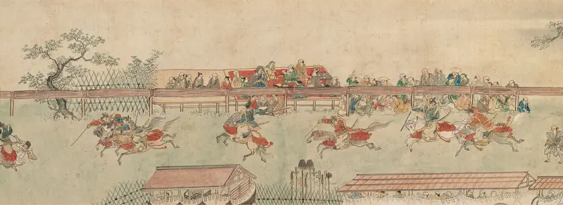 Horse Race at Kamo Wall Art by Sumiyoshi Hiromori - High-Resolution Digital Print