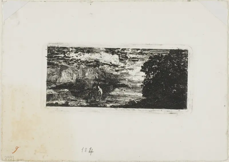 Horseman Under a Stormy Sky