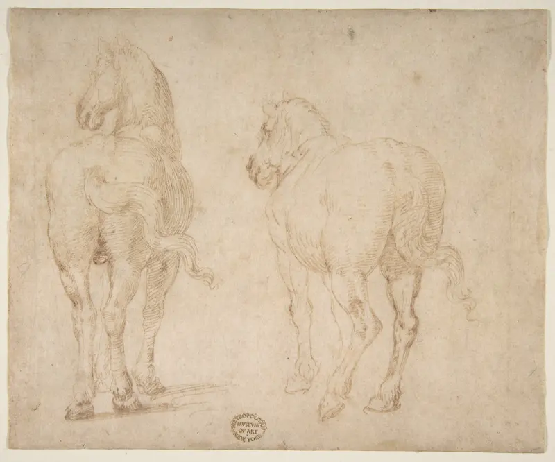 Horses Wall Art by Parmigianino (Girolamo Francesco Maria Mazzola) - High-Resolution Digital Print