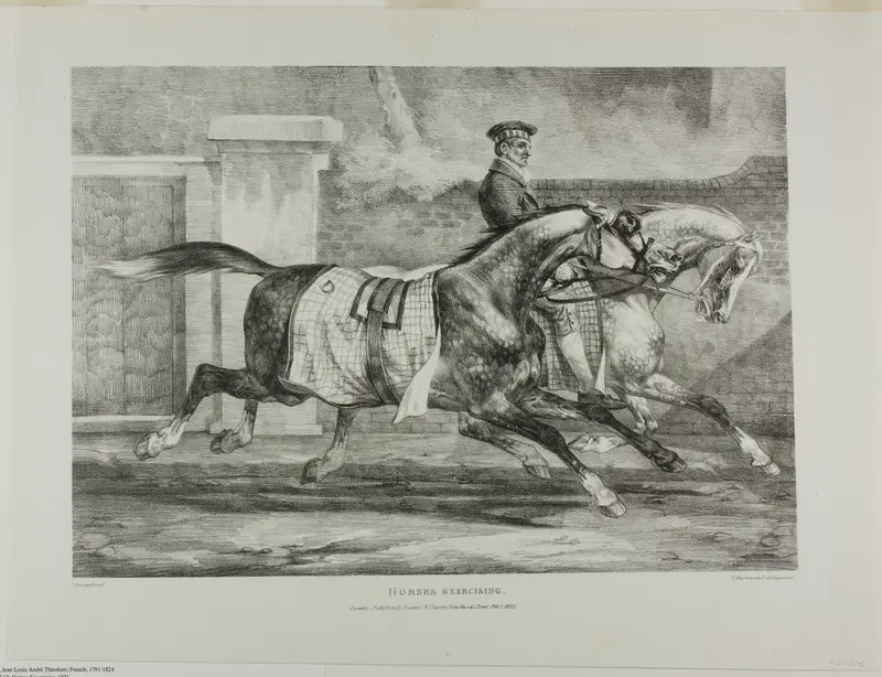 Horses Exercising, plate 6 from Various Subjects Drawn from Life and on Stone (The English Suite)