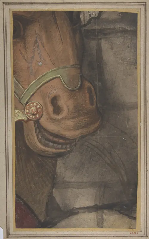 Horse's head Wall Art by Raphael (Raffaello Sanzio or Santi) - High-Resolution Digital Print