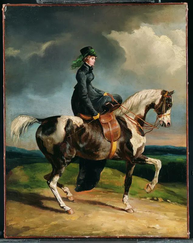 Horsewoman Wall Art by Théodore Géricault - High-Resolution Digital Print