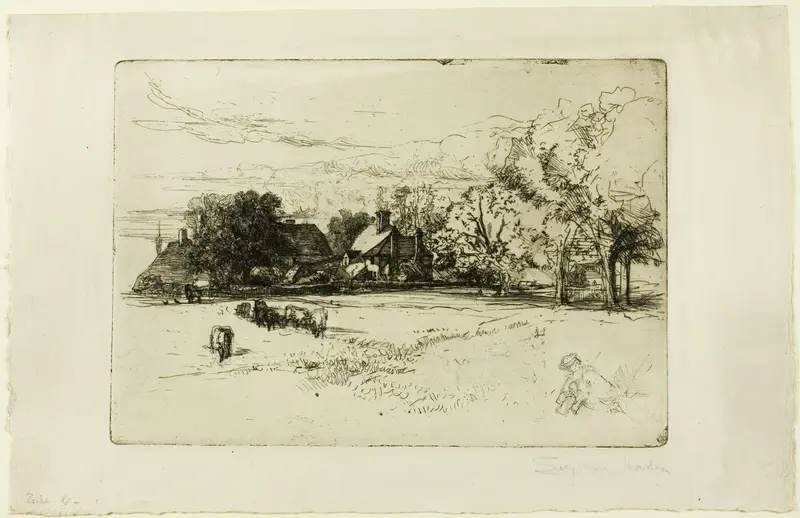 Horsley's Cottage Wall Art by Francis Seymour Haden - High-Resolution Digital Print