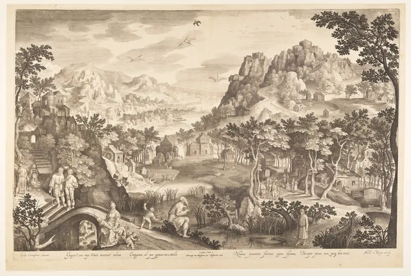 Hosea and the Prostitute Gomer Wall Art by Nicolaes de Bruyn - High-Resolution Digital Print