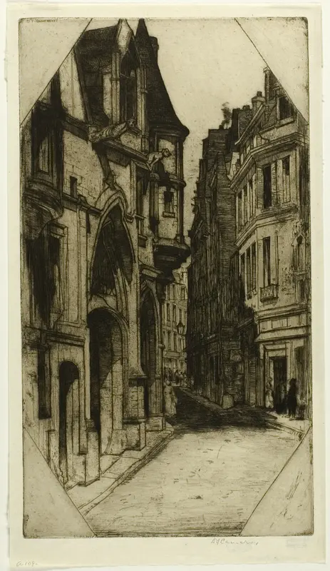 Hôtel de Sens, plate three from the Paris Set Wall Art by David Young Cameron - High-Resolution Digital Print