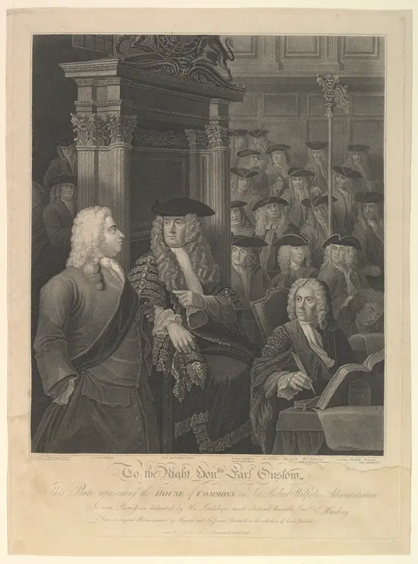 House of Commons - Sir Robert Walpole's Administration Wall Art by Anthony Fogg - High-Resolution Digital Print