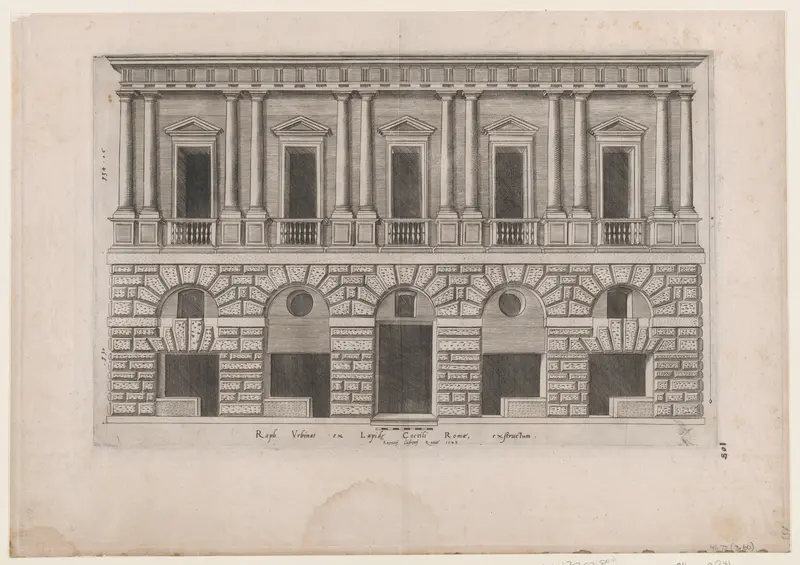 House of Raphael, from "Speculum Romanae Magnificentiae" Wall Art by Anonymous - High-Resolution Digital Print