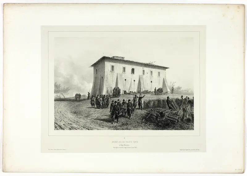 House of Six Green Shutters, from Souvenirs d’Italie: Expédition de Rome