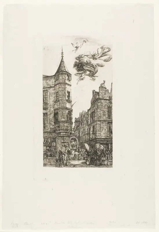 House with a Turret, No 22, rue de l'Ecole de Médecine, Paris (called the Turret of Marat)