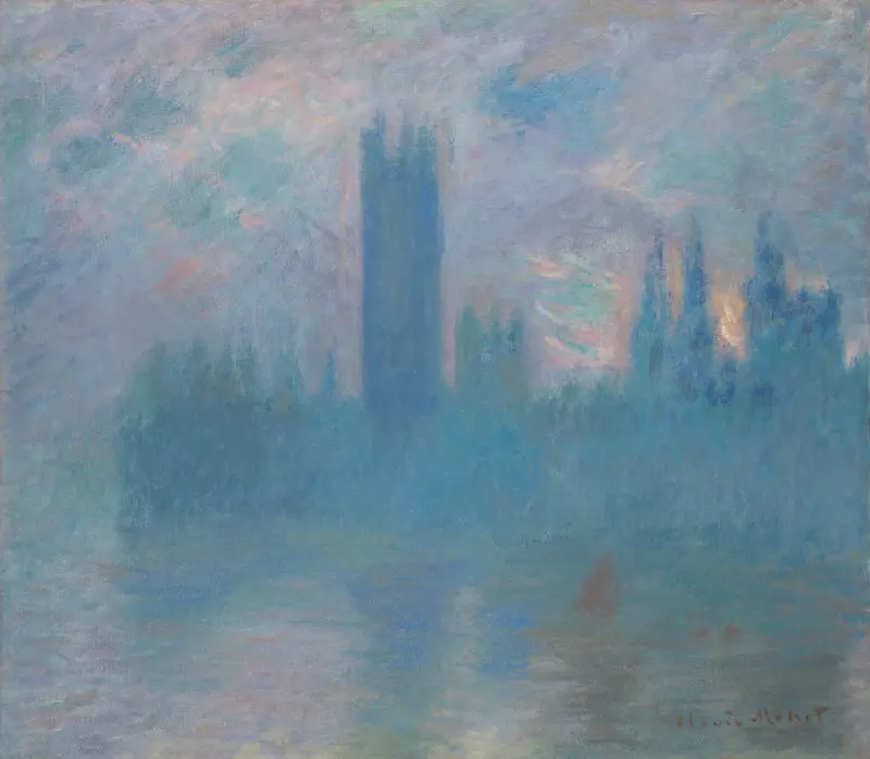Houses of Parliament, London Wall Art by Claude Monet - High-Resolution Digital Print